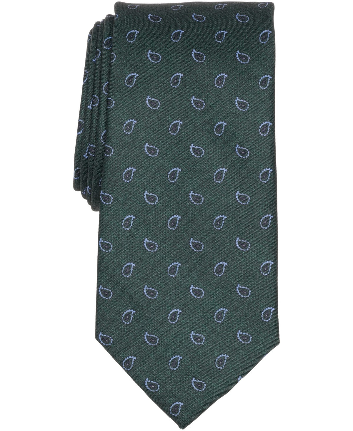 Club Room Mens Maple Pine Tie Medium Hunter Green