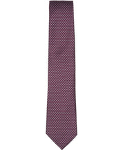 Perry Ellis Portfolio Mens Craven Mini Pattern Classic Fit Neck Tie Burgundy