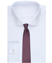 Perry Ellis Portfolio Mens Craven Mini Pattern Classic Fit Neck Tie Burgundy