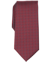 Perry Ellis Portfolio Mens Emmett Mini Pattern Neck Tie Burgundy