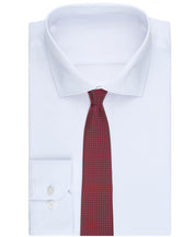 Perry Ellis Portfolio Mens Emmett Mini Pattern Neck Tie Burgundy