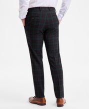 Bar Iii Mens Slim fit Wool Dress Pants 29 / 30 Green Plaid