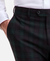 Bar Iii Mens Slim fit Wool Dress Pants 29 / 30 Green Plaid