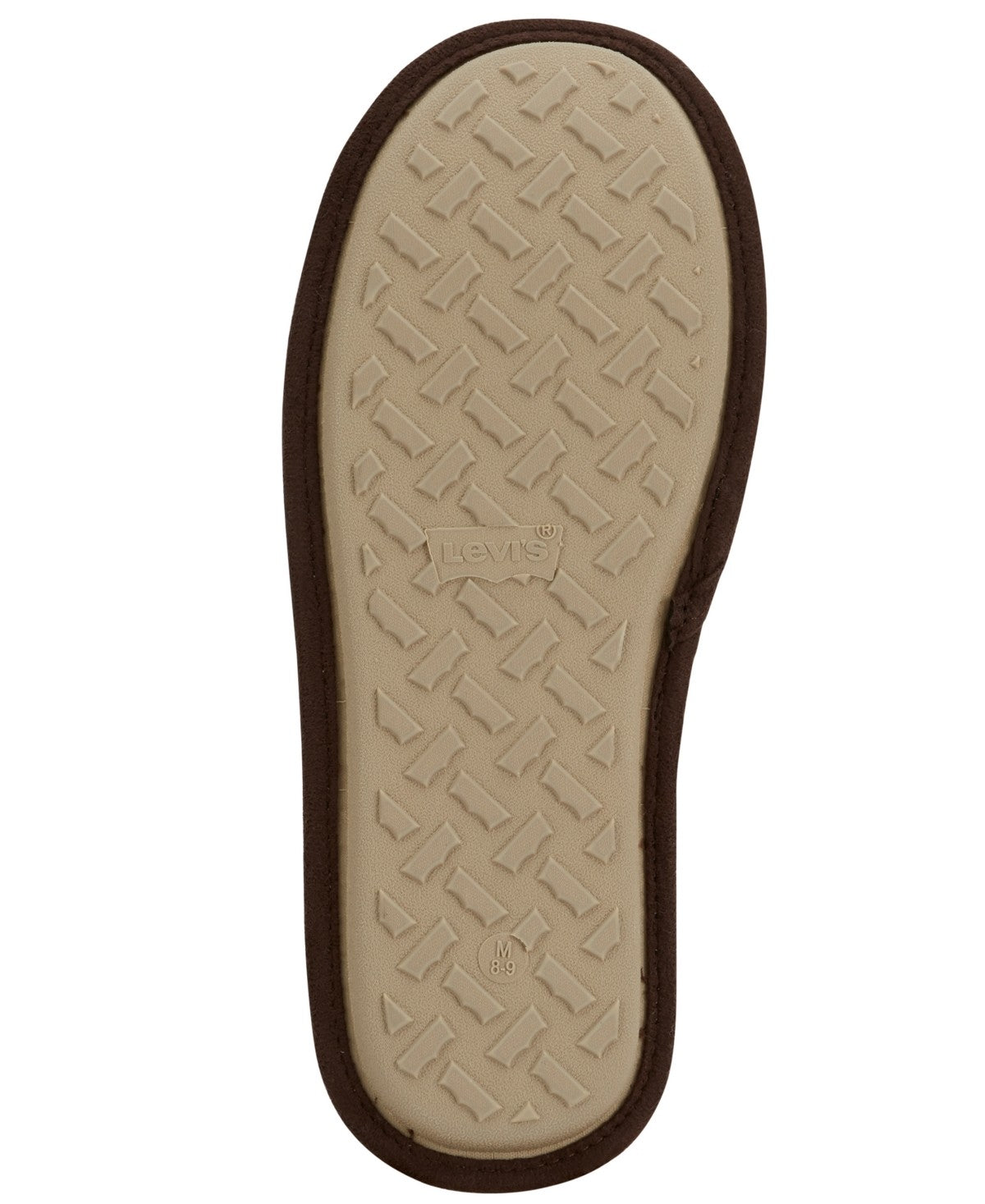 Levi's Mens Milton 2 Slip-On Round Toe Slippers Dark Brown XL