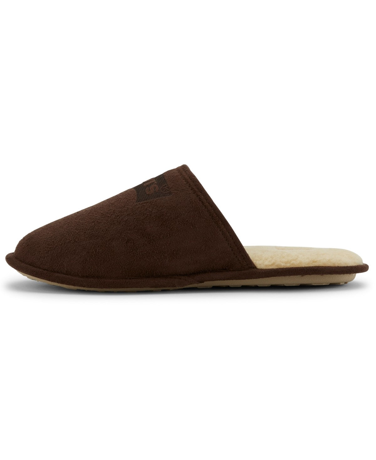 Levi's Mens Milton 2 Slip-On Round Toe Slippers Dark Brown XL