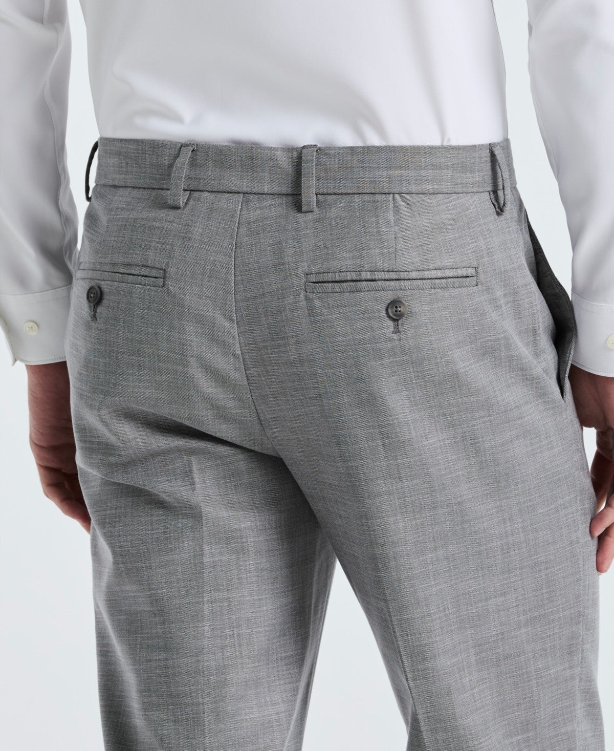 Perry Ellis Portfolio Mens Modern fit Dress Pants 38 / 30 Grey Solid