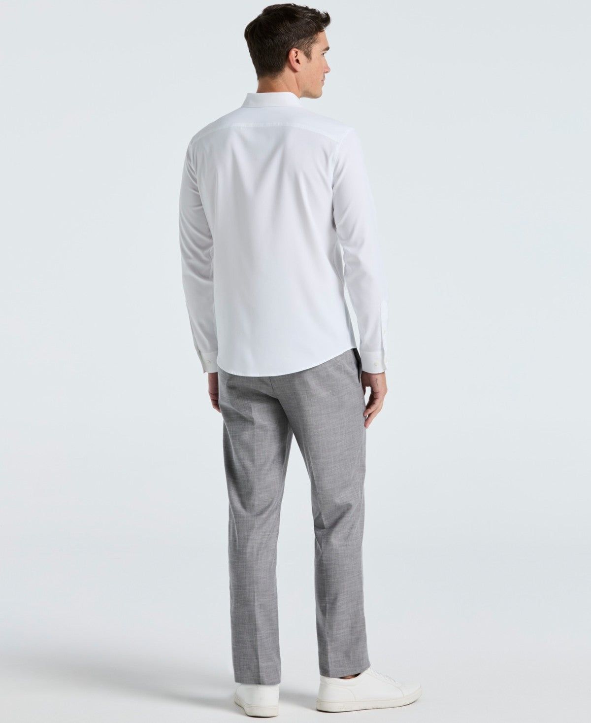 Perry Ellis Portfolio Mens Modern fit Dress Pants 38 / 30 Grey Solid