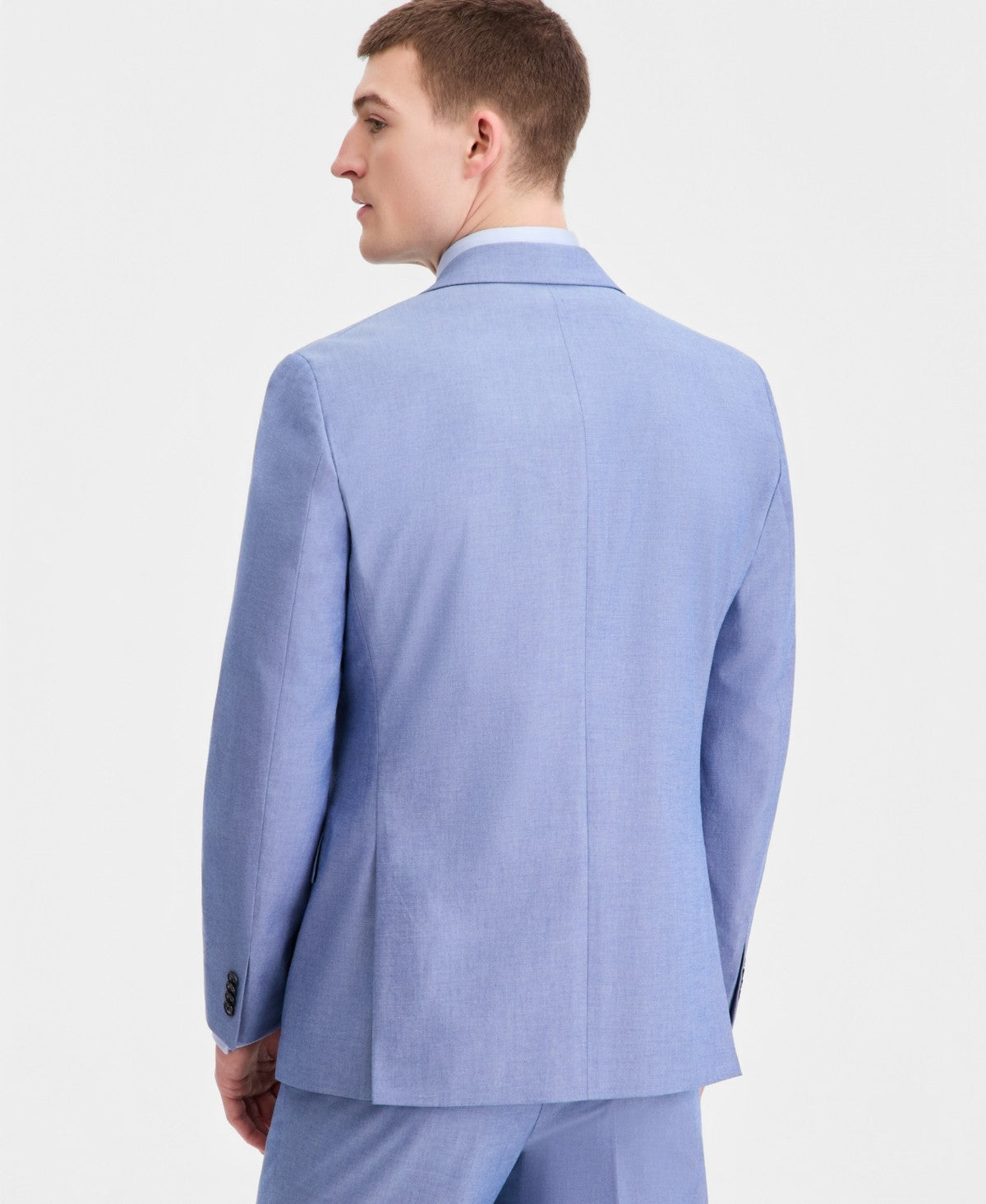 Tommy Hilfiger Mens Modern fit Cotton Suit Jacket Blazer 43 R Blue Solid