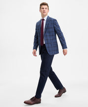 Tommy Hilfiger Mens Modern fit Sport Coat Blazer 46 S Blue Check