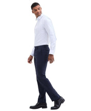 Calvin Klein Mens Slim fit Dress Pants 40 / 30 Navy Blue Plaid Stretch Wool