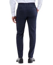 Calvin Klein Mens Slim fit Wool Dress Pants 30 / 30 Navy Blue Plaid