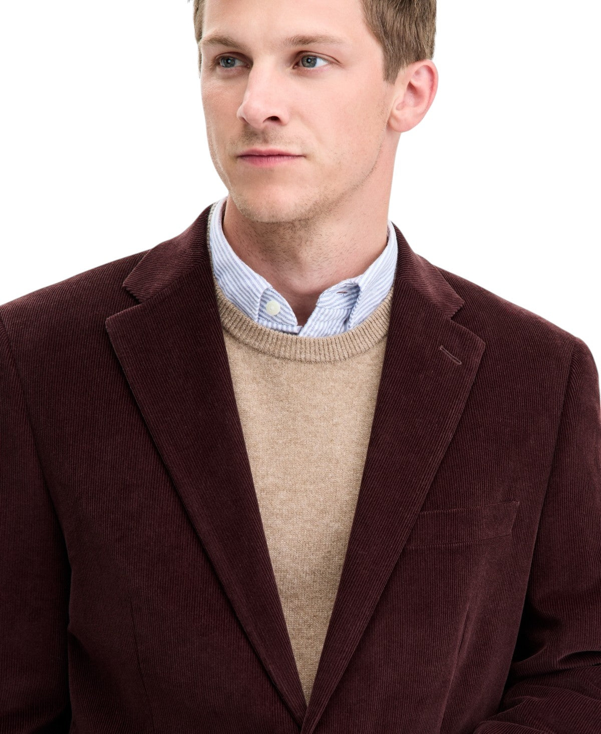 Tommy Hilfiger Mens Modern fit Cotton Corduroy Sport Coat Blazer 36 R Brown