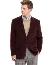 Tommy Hilfiger Mens Modern fit Corduroy Sport Coat Blazer 46 R Brown Solid