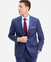 Tommy Hilfiger Mens Modern fit Wool Suit Jacket Blazer 46 L Blue Solid
