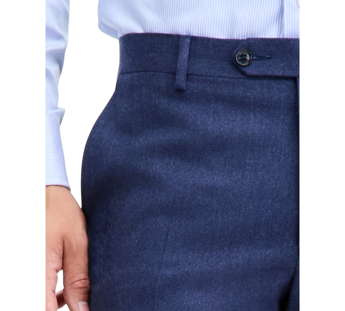 Tommy Hilfiger Mens Modern fit Wool Dress Pants 36 / 32 Navy Blue Solid