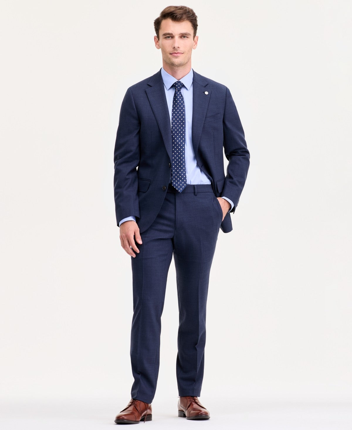 Ted Baker Mens Modern fit Wool Suit Jacket Blazer 36 S Navy Solid