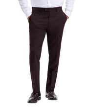Ted Baker Mens Modern fit Dress Pants 36 / 34 Burgundy Red Solid Stretch