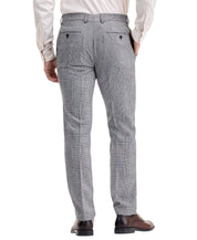 Ted Baker Mens Modern fit Wool Dress Pants 34 / 32 Grey Plaid