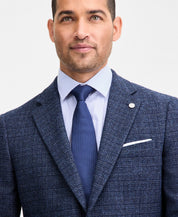 Ted Baker Mens Modern fit Wool Sport Coat Blazer 38 R Navy Blue Plaid