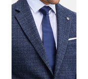 Ted Baker Mens Modern fit Wool Sport Coat Blazer 38 R Navy Blue Plaid