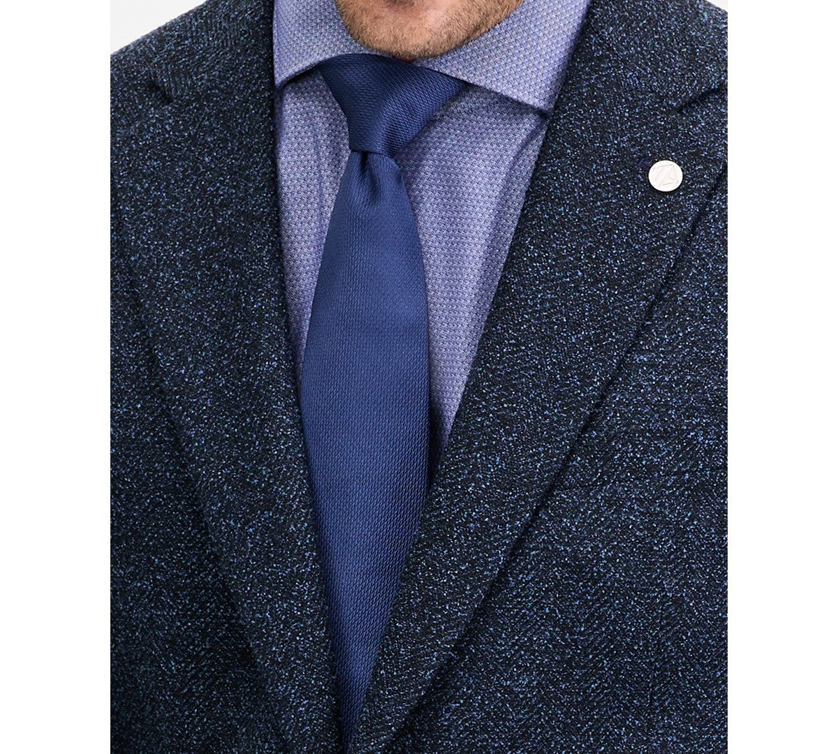 Ted Baker Mens Modern fit Wool Sport Coat Blazer 38 L Blue Solid