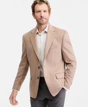 Michael Kors Mens Classic fit Wool Sport Coat Blazer 48 L Beige Solid
