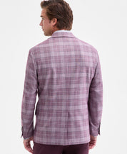 Michael Kors Mens Classic fit Sport Coat Blazer 54 R Purple Blue Plaid