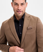 Bar Iii Mens Slim fit Suit Jacket Blazer 38 L Brown Solid