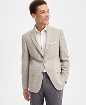 Tommy Hilfiger Mens Modern fit Sport Coat Blazer 48 R Tan Herringbone