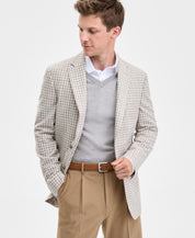 Tommy Hilfiger Mens Modern fit Sport Coat Blazer 38 R Tan Blue Check