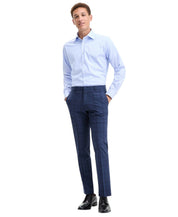 Tommy Hilfiger Mens Modern fit Dress Pants 40 / 32 Navy Blue Plaid Stretch