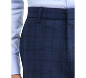 Tommy Hilfiger Mens Modern fit Dress Pants 40 / 32 Navy Blue Plaid Stretch