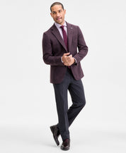 Ted Baker Mens Modern fit Wool Sport Coat Blazer 36 R Berry Red Birdseye