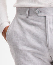 Bar Iii Mens Slim fit Linen Cotton Dress Pants 30 / 30 Grey Solid