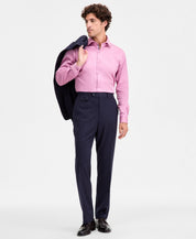 Tayion Mens Classic fit Dress Pants 44 / 32 Navy Blue Striped