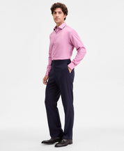 Tayion Mens Classic fit Dress Pants 44 / 32 Navy Blue Striped