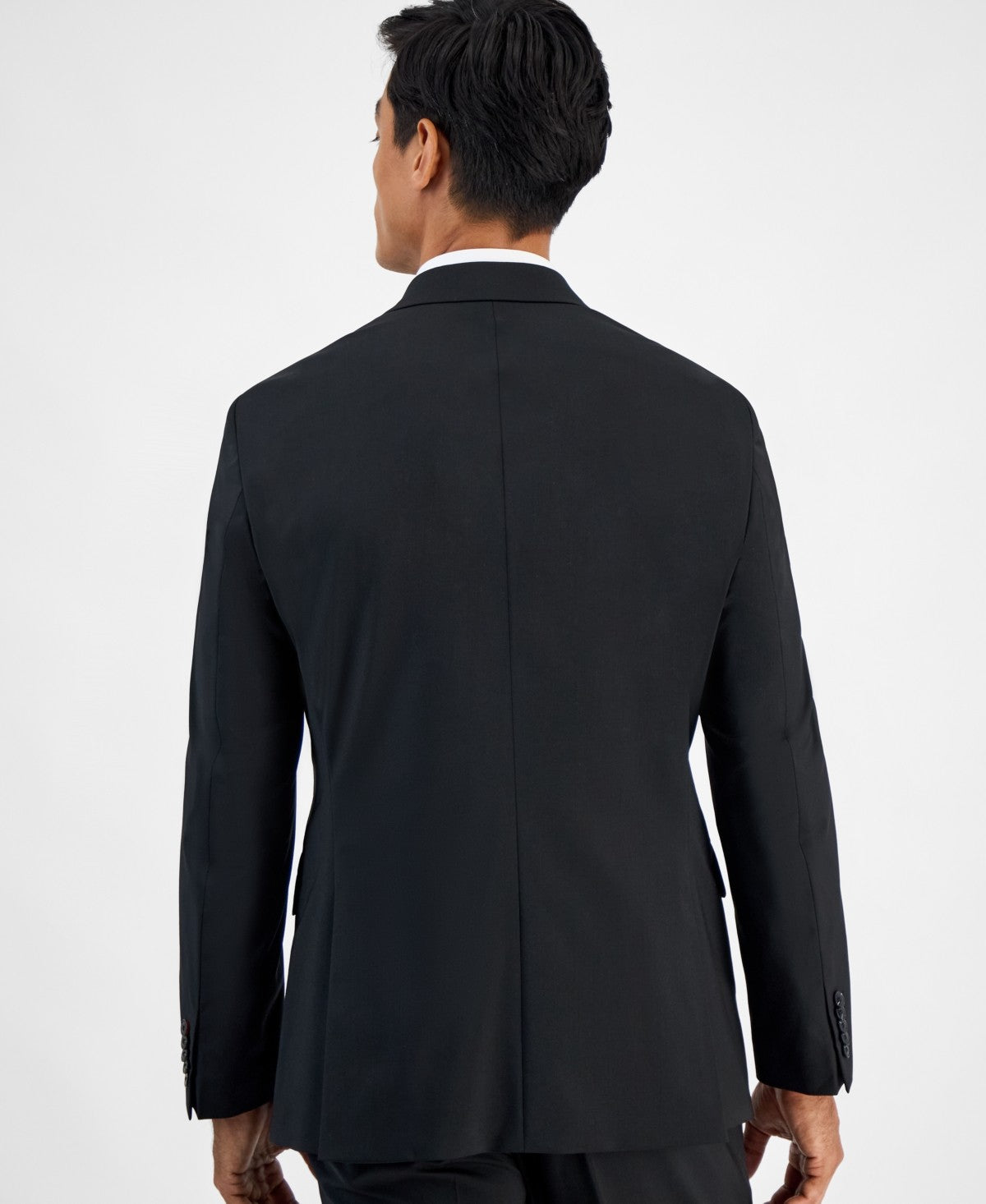 Hugo Boss Mens Modern fit Wool Suit Jacket Blazer 40 S Black Solid