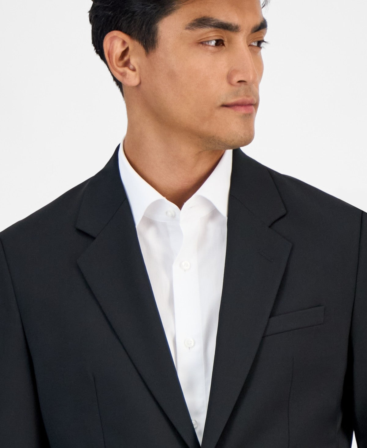 Hugo Boss Mens Modern fit Wool Suit Jacket Blazer 40 S Black Solid