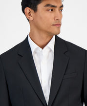 Hugo Boss Mens Modern fit Wool Suit Jacket Blazer 40 S Black Solid