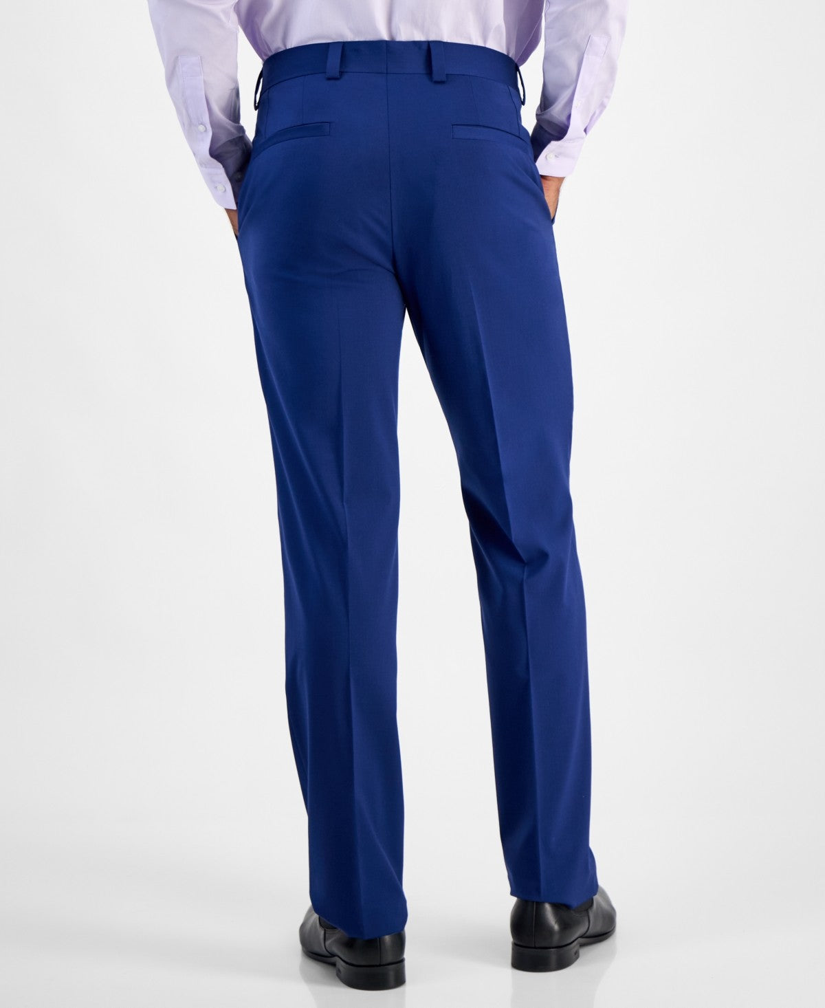 Hugo Boss Mens Modern fit Wool Dress Pants 40 / 30 Blue Solid
