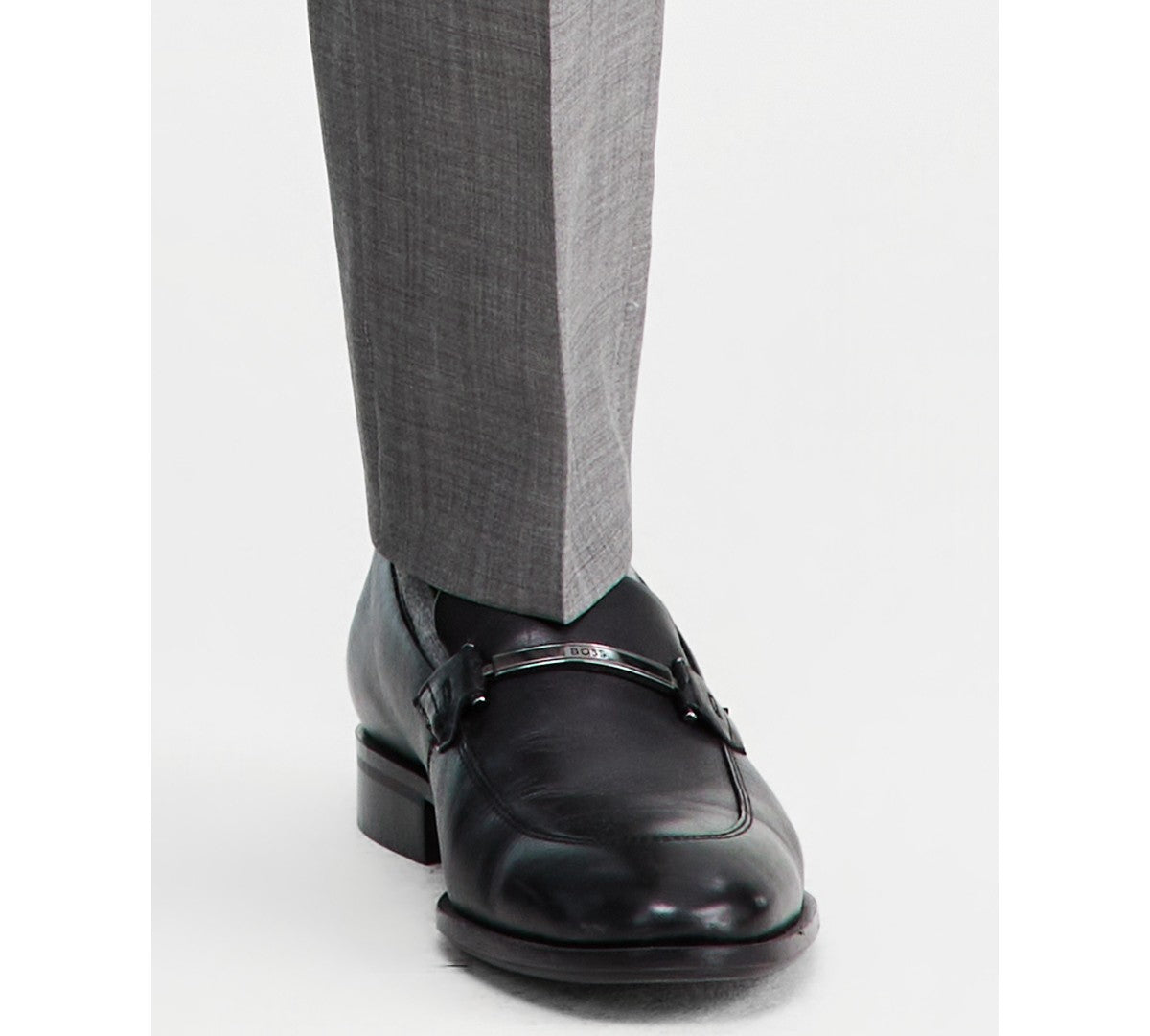 Hugo Boss Mens Modern fit Wool Dress Pants 32 / 34 Dark Gray Solid