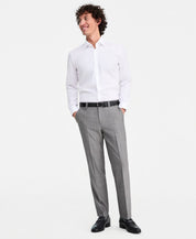 Hugo Boss Mens Modern fit Wool Dress Pants 34 / 34 Dark Gray Solid