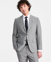 Hugo Boss Mens Modern fit Wool Suit Jacket Blazer 38 R Gray Solid