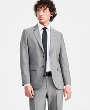 Hugo Boss Mens Modern fit Wool Suit Jacket Blazer 38 R Gray Solid