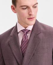 Hugo Boss Mens Modern fit Wool Double Breasted Suit Jacket Blazer 44 S Purple