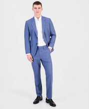 Hugo Boss Mens Modern fit Wool 2 Piece Suit 40 R Pants 34 / 32 Coronet Blue