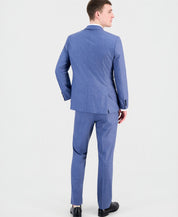 Hugo Boss Mens Modern fit Wool 2 Piece Suit 40 R Pants 34 / 32 Coronet Blue