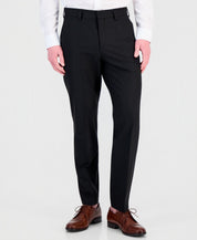 Hugo Boss Mens Modern fit Wool 2 Piece Suit 46 R Pants 40 / 32 Black Solid