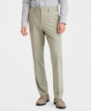 Hugo Boss Mens Modern fit Wool Dress Pants 34 / 32 Green Solid