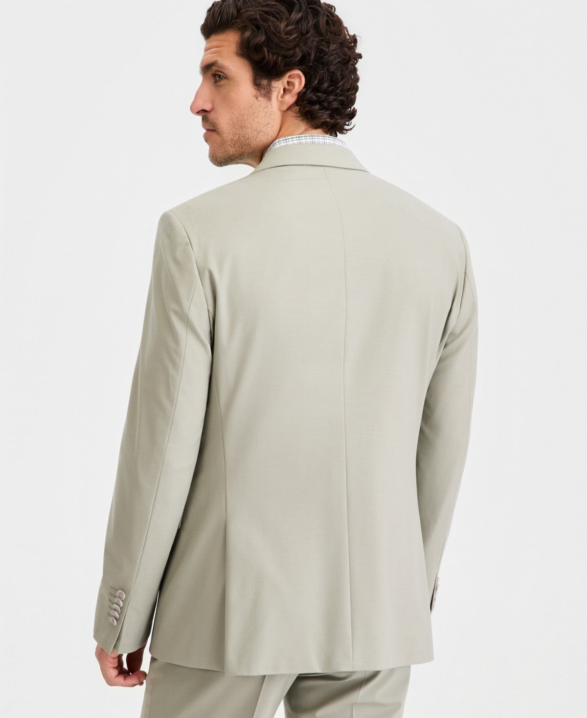 Hugo Boss Mens Modern fit Wool Suit Jacket Blazer 46 R Seagrass Green Solid